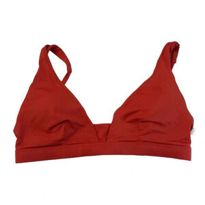 Andie The Tahiti Top Swimwear in Chili Pepper with Adjustable Straps Size M NWT